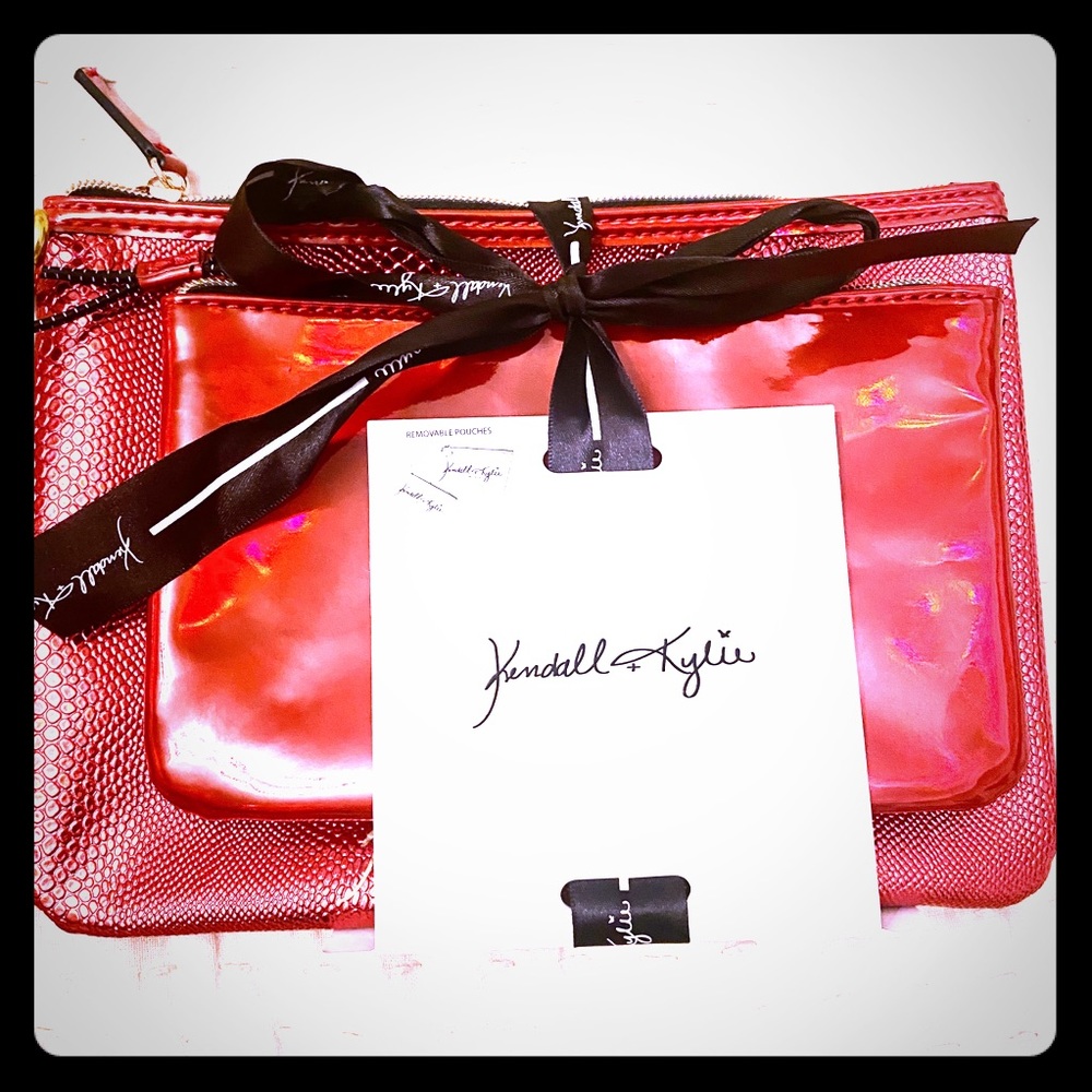 Kendall and Kylie Red Duo Cosmetic Bags